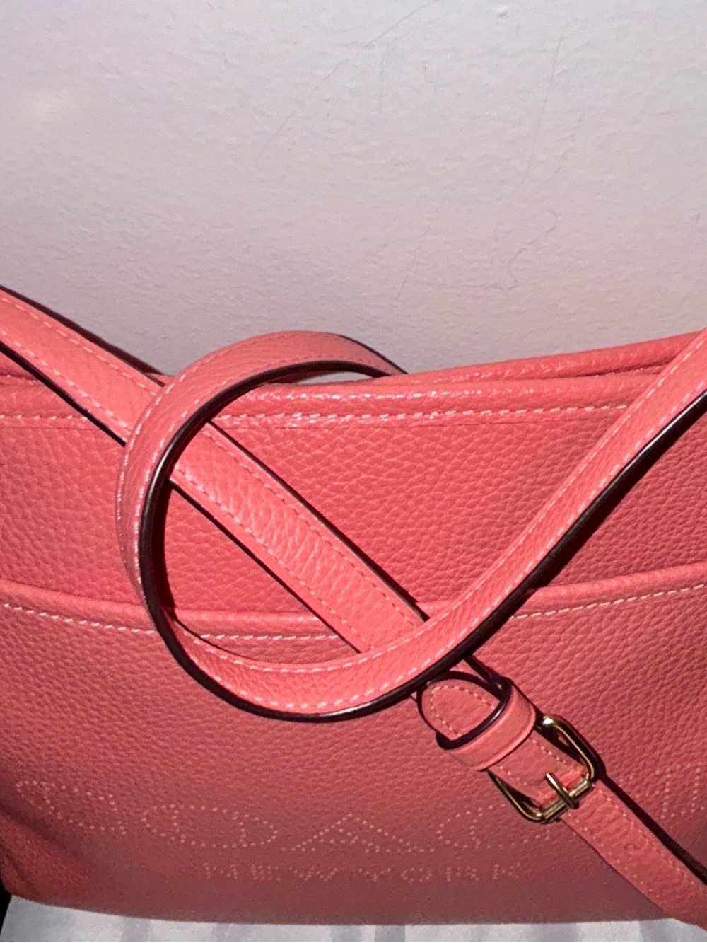 Coach File Crossbody in Perforated Pebble Leather .  Like New! - Picture 5 of 15